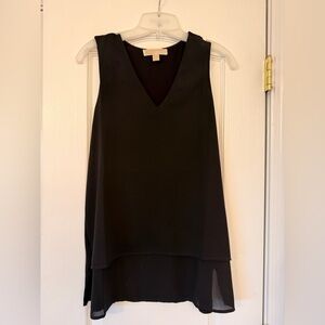 Michael Kors Black Sleeveless Crewneck Tank
